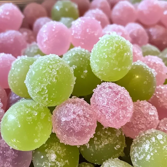 Pink Cotton Candy Weintrauben-Häppchen