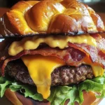 pretzel-bun-bacon-cheeseburger