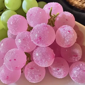 Pink Cotton Candy Weintrauben-Häppchen