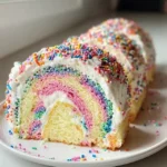 Regenbogensprinkle-Rollkuchen