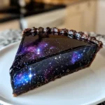 Galaxy Mirror Glaze Tart