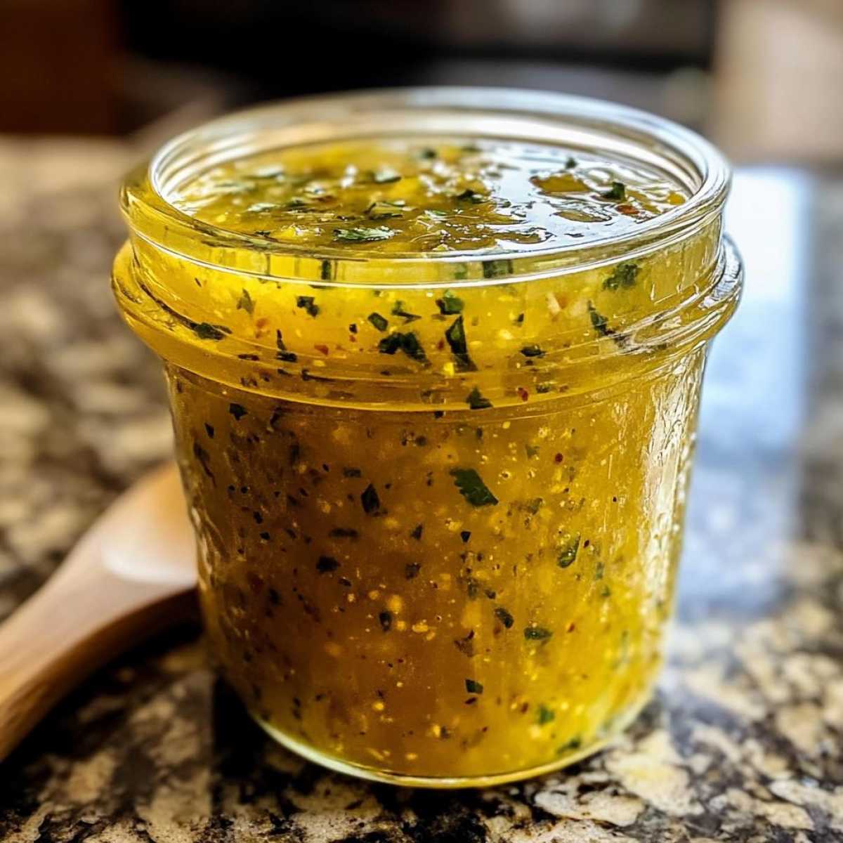 hausgemachte zitronen-knoblauch-vinaigrette - detail 1