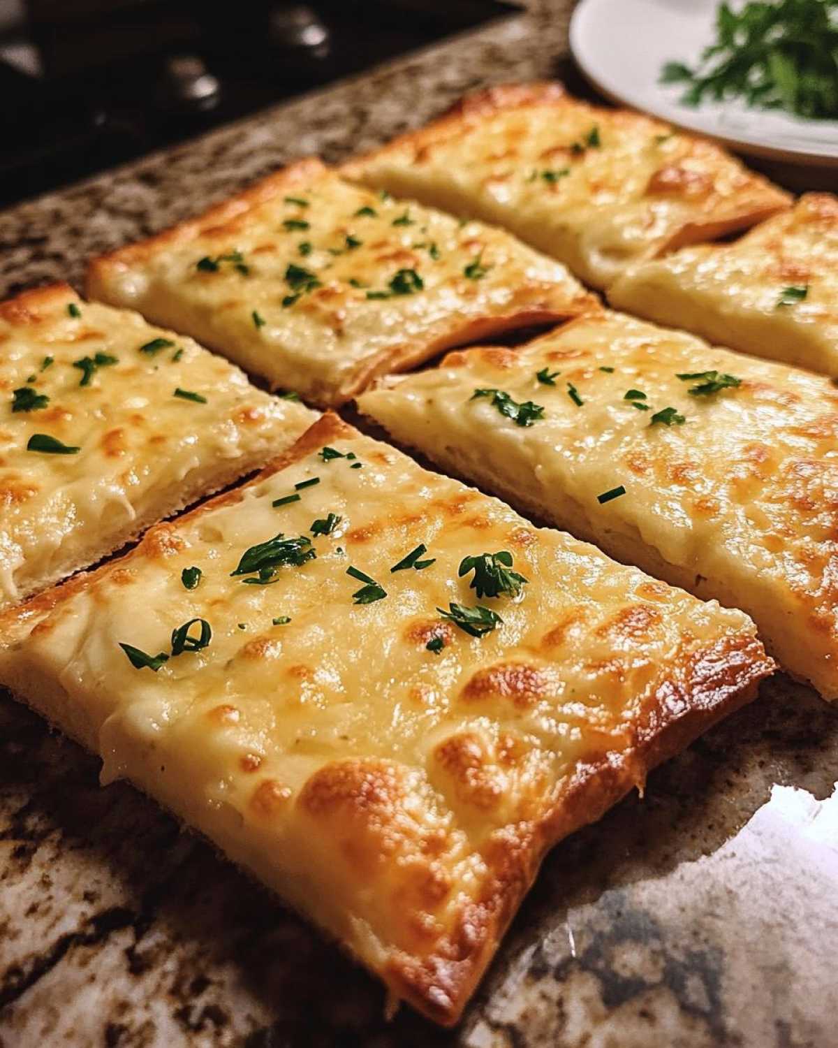 knusprige käsedreiecke mit knoblauch-kräuterfüllung - detail 1