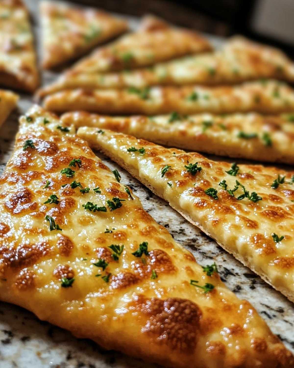 knusprige käsedreiecke mit knoblauch-kräuterfüllung - detail 3