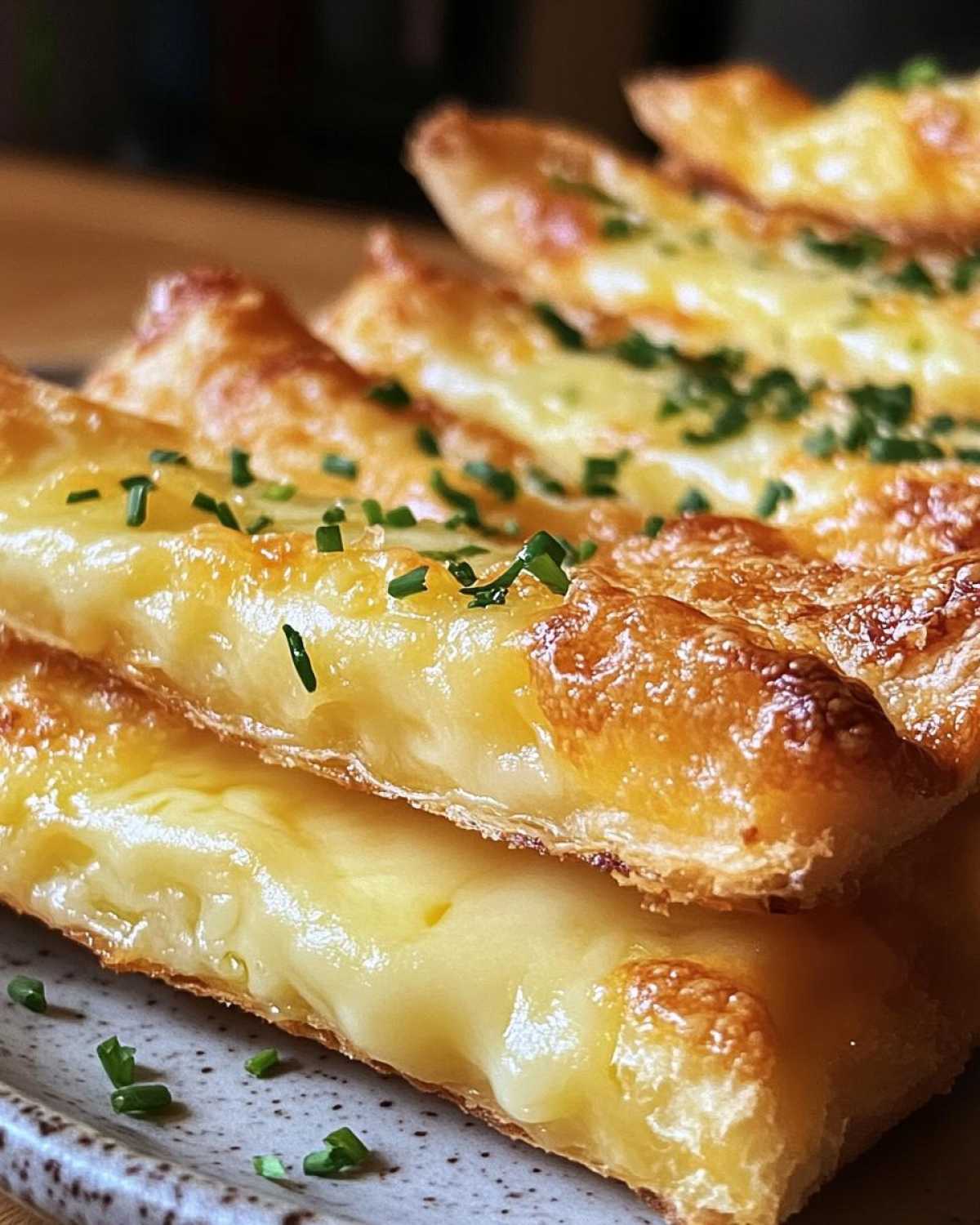 knusprige käsedreiecke mit knoblauch-kräuterfüllung - detail 4