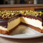 Pistazien-Schokoladen-Käsekuchen ohne Backen