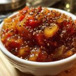 paprika-zwiebel-chutney zum grillen