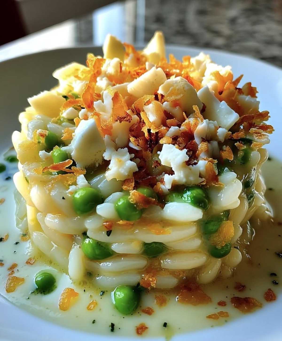 spargel-risotto mit zitrus-feta-bröseln - detail 3